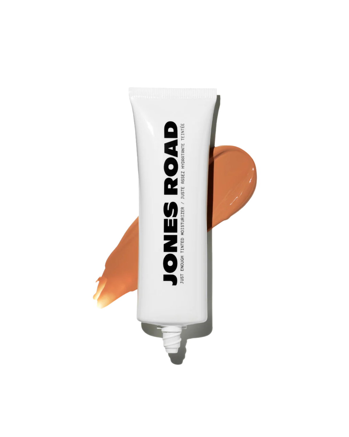 A bottle of Jones Road Just Enough Tinted Moisturizer.