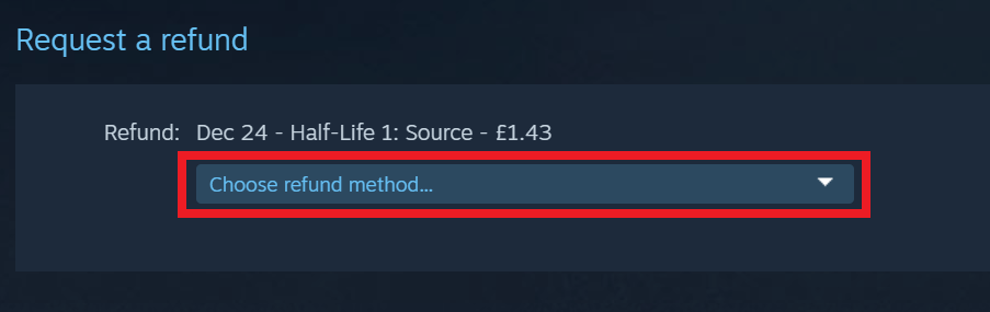 How to get a refund on Steam