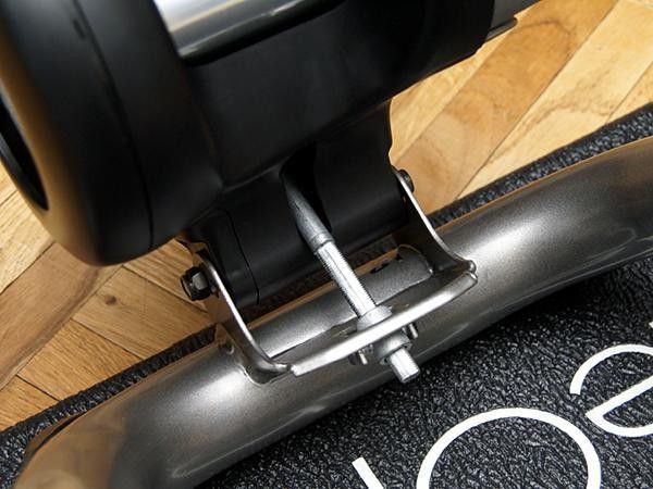 The new resistance unit adjustment bolt requires only a simple 90 degree twist, not numerous turns, to move the unit in and out.