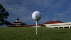 General view of a golf ball at Pinehurst No.2 for the 2024 US Open