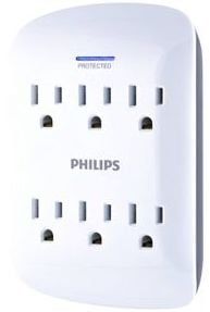 Philips 6 Outlet Surge Protector