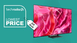 Samsung S90C OLED TV holiday sales banner