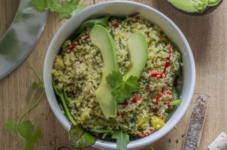 Avocado couscous salad