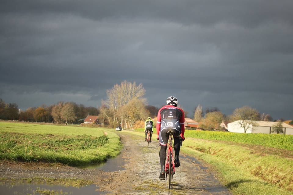 The cobbles were a bit waterlogged