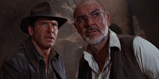 Harrison Ford and Sean Connery in Indiana Jones and the Last Crusade