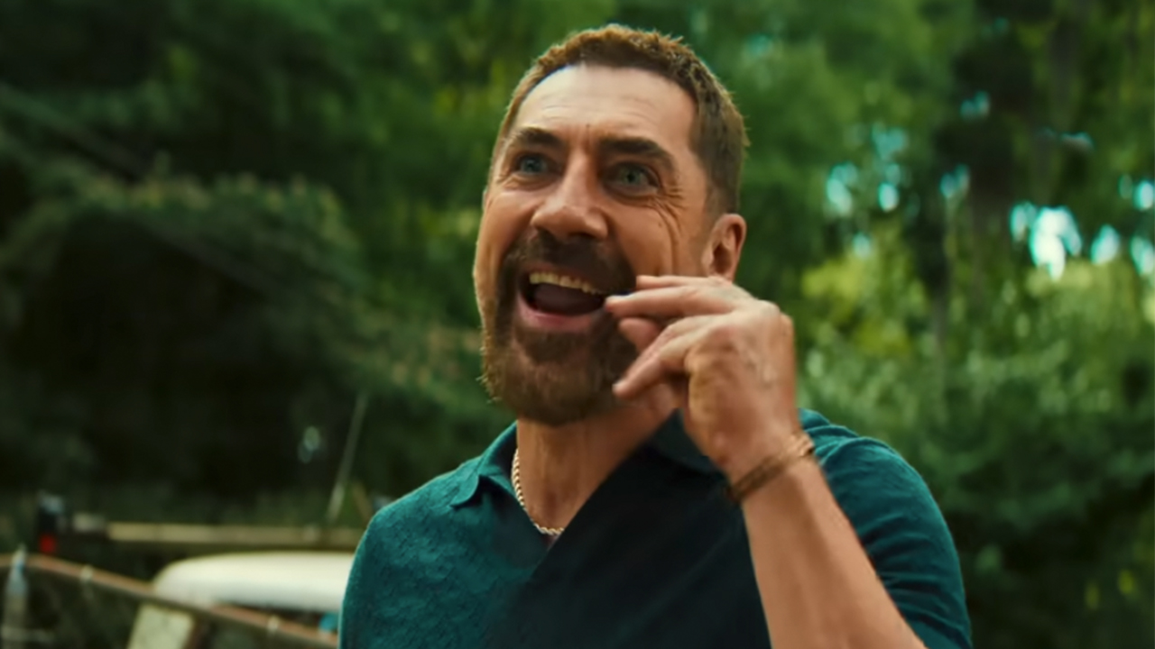 Javier Bardem snapping his fingers and looking crazy in Cape Fear.