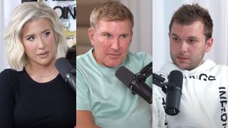Savannah Chrisley, Todd Chrisley and Chase Chrisley speak during podcast interviews