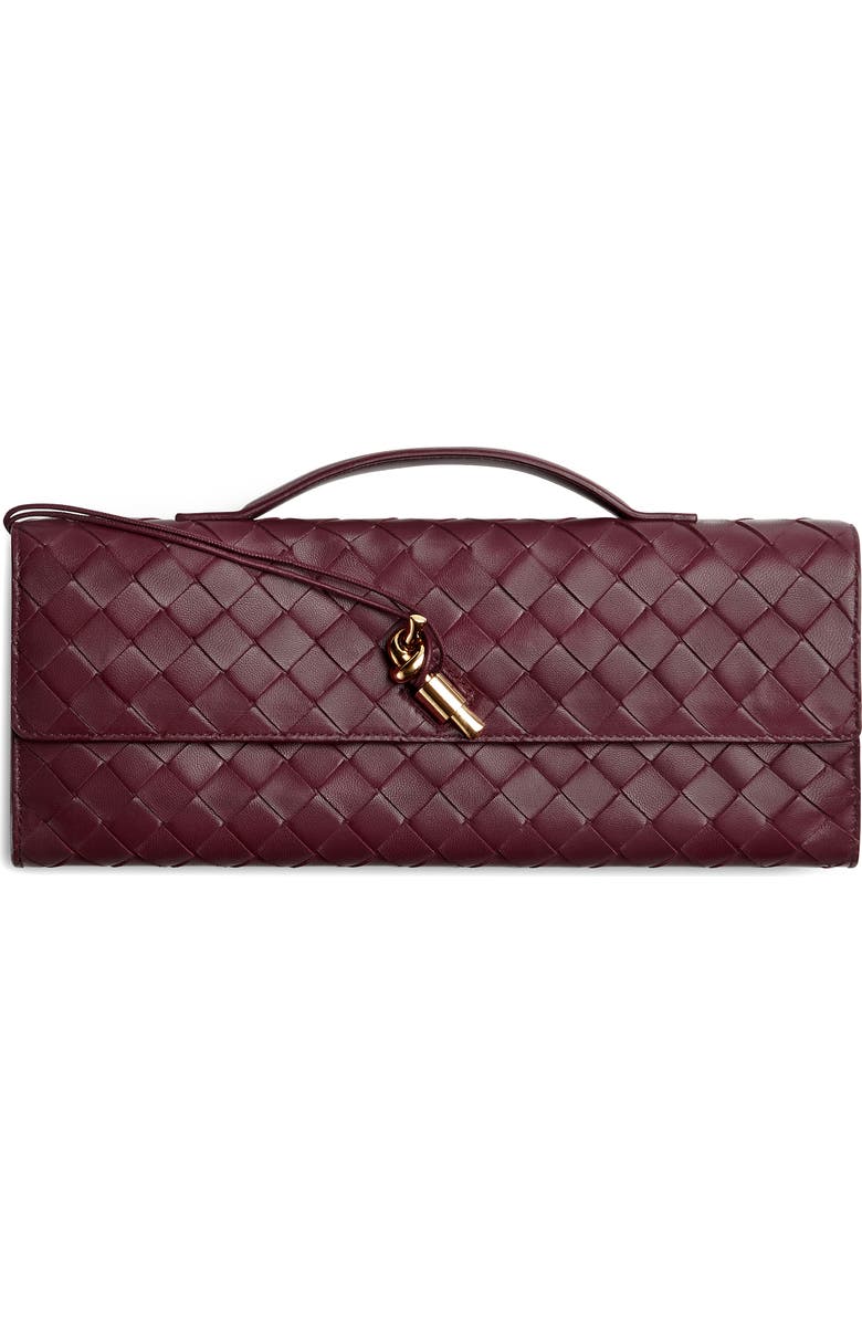 Bottega Veneta Long Andiamo Intrecciato Clutch Bag