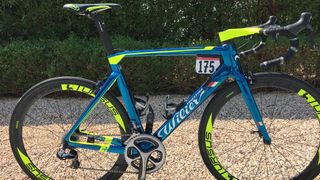 Filippo Pozzato's special azzurra Wilier Triestina Cento10 Air