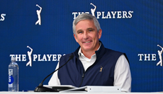 Jay Monahan takes questions at a Players Championship press conference