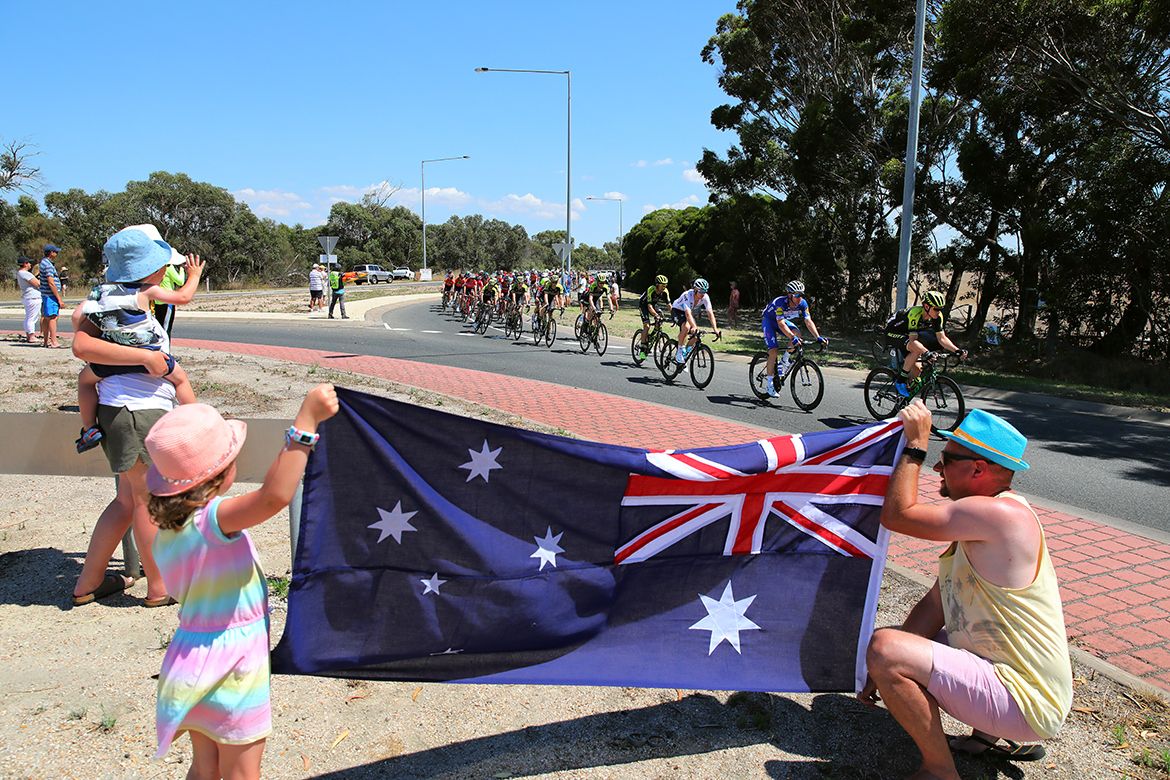 The Australian fans out in force