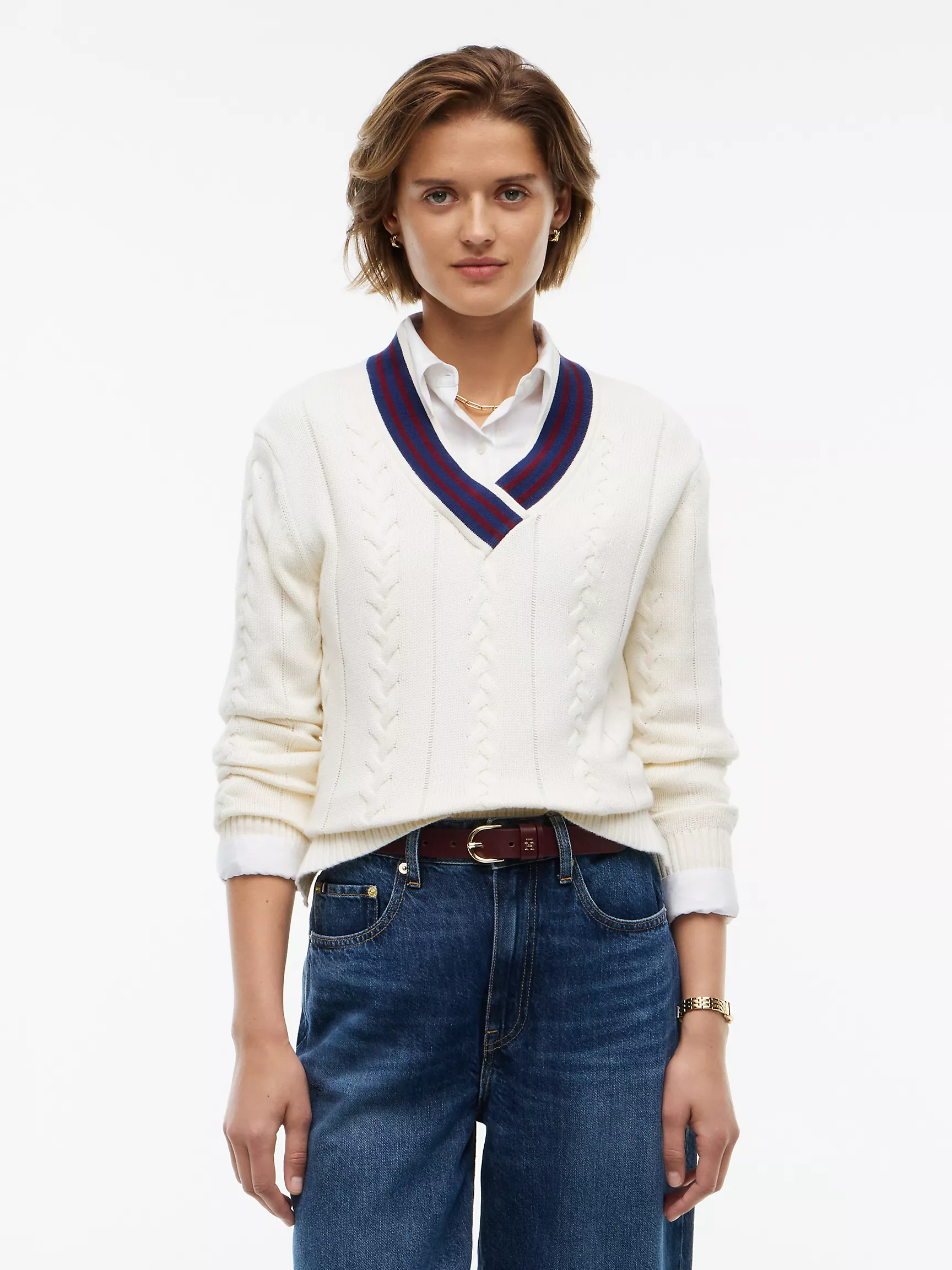 Cable Knit Cricket Sweater