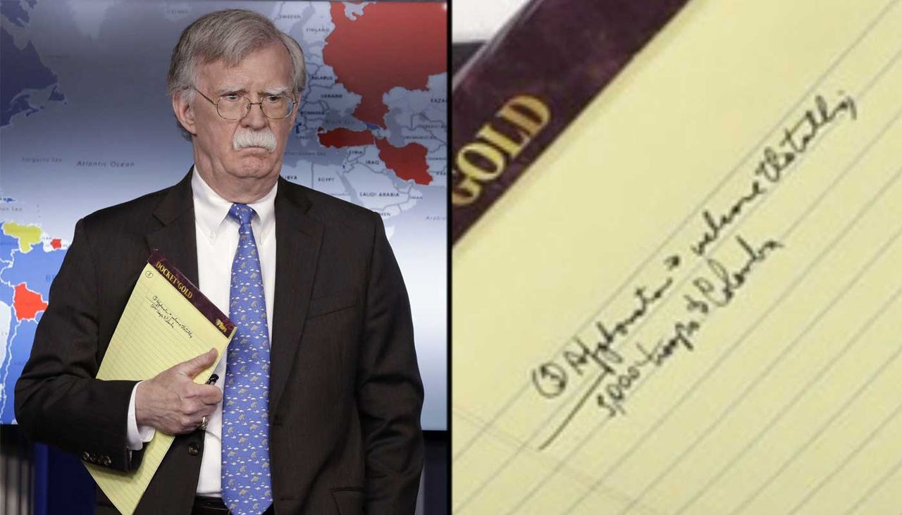 John Bolton appears to reveal US plans to send 5,000 troops to Colombia