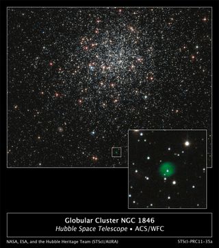 Hubble telescope picture of globular cluster NGC 1846