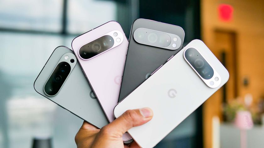 Google Pixel 9 Pro held in the hand.