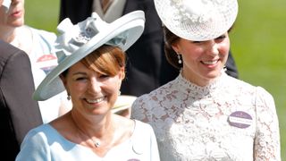 Carole Middleton and the Princess of Wales attend day 1 of Royal Ascot at Ascot Racecourse on June 20, 2017