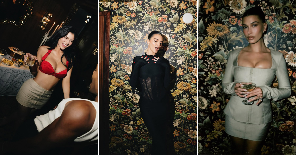 Kylie Jenner, Kendall Jenner and Hailey Bieber wear Khy x Dilara Findikoglu
