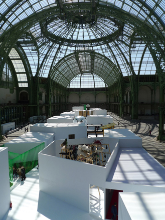 Photo showing the roof tops of rooms and domed ceiling