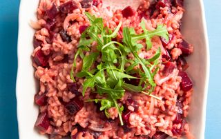 Beetroot-risotto