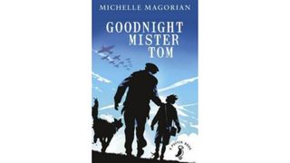 Image of a blue cover with two shadow silhouettes of a man guiding a boy