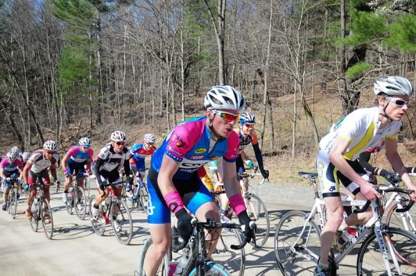 A CCB rider hammers out of the saddle.