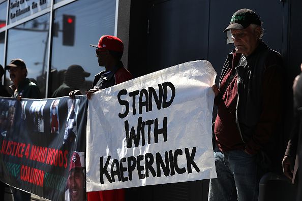 Colin Kaepernick supporters. 