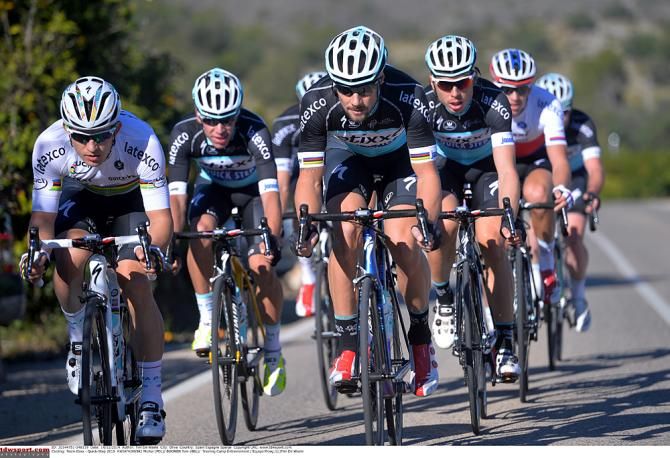 Etixx-QuickStep out for a training ride at the pre-season camp