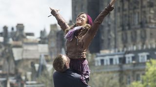 A still from the movie Sunshine on Leith