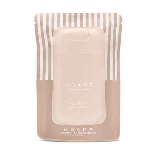 Roame Cloud 999 Hydrating Alcohol-Based Hand Sanitizer Spray – Antibacterial, No-Rinse Formula – Pocket-Size Travel-Friendly – Juniper & Palo Santo Blend Scents, Tsa-Friendly – 1oz