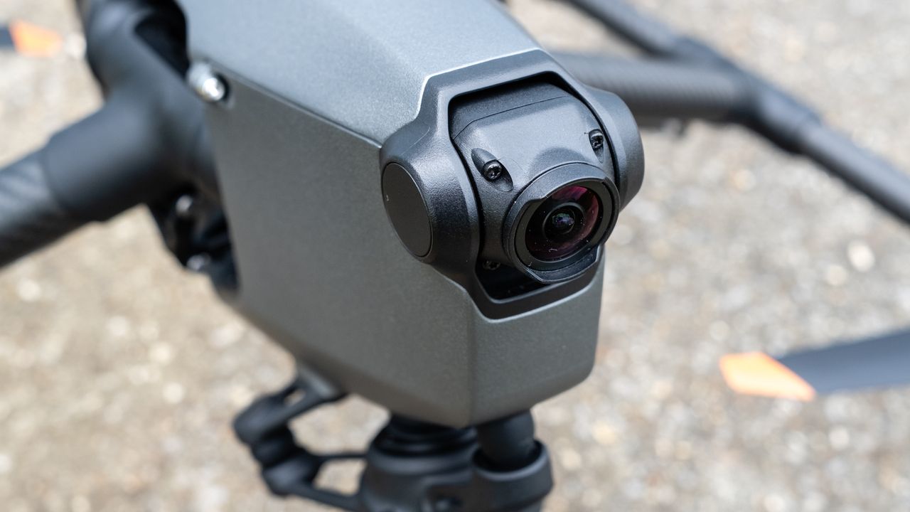 DJI Inspire 3-close up of camera left side.