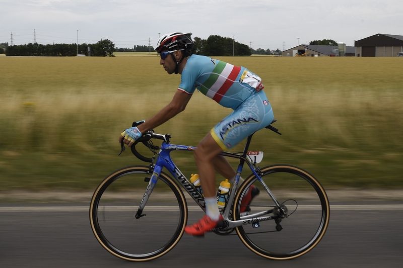 Vincenzo Nibali (Astana) during the early stages