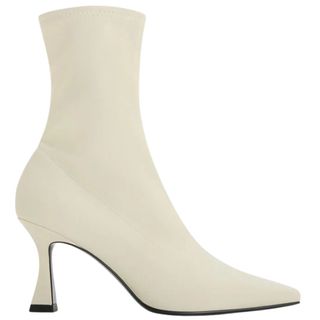 Charles & Keith Elongated Square-Toe Ankle Boots