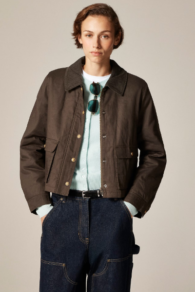 J.Crew, Cropped Barn Jacket™ in Ripstop Cotton