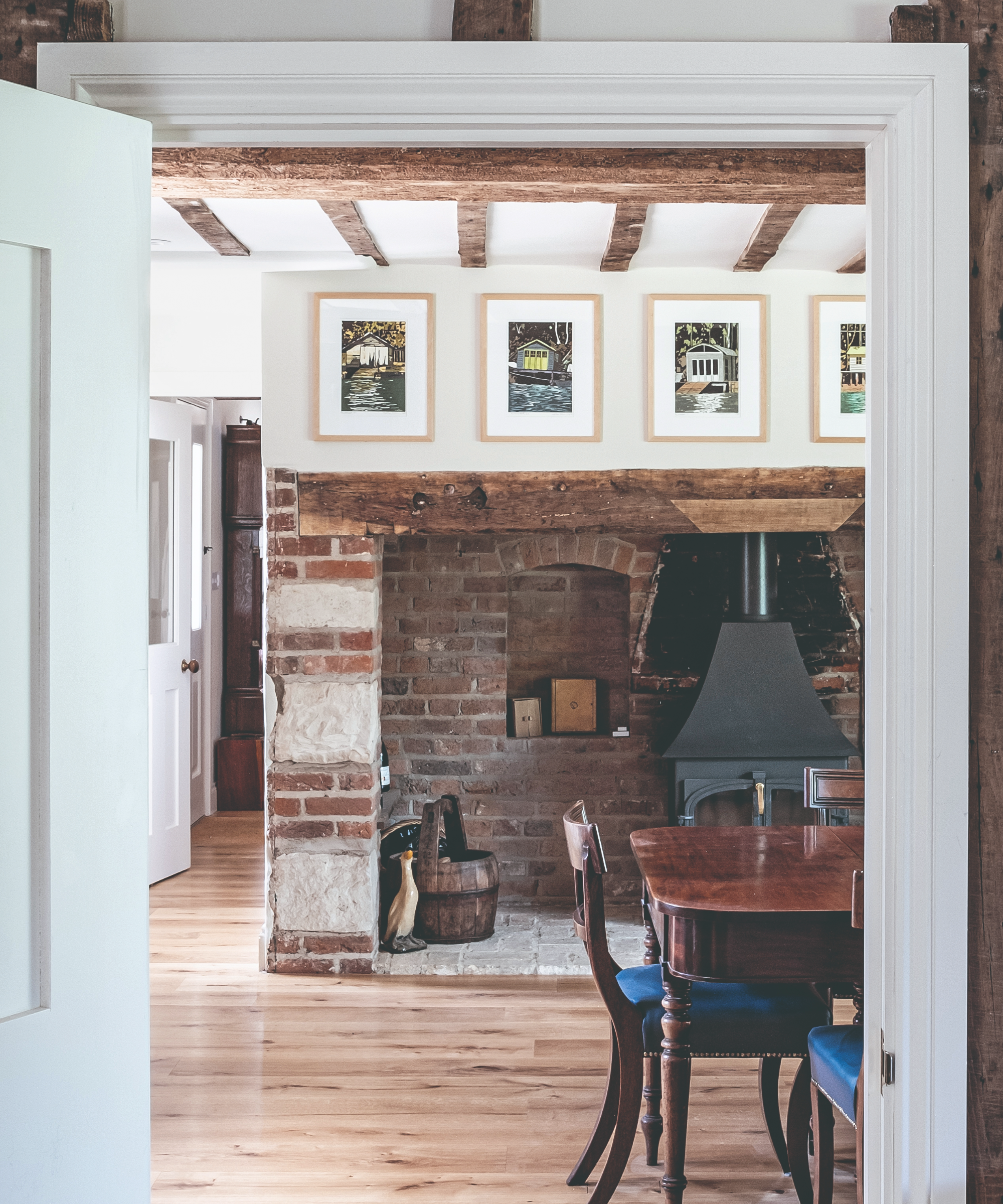 The dining room through a door