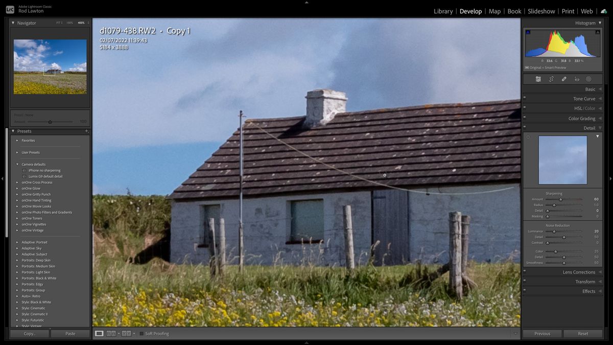 How to change Lightroom Classic’s default sharpening and noise settings