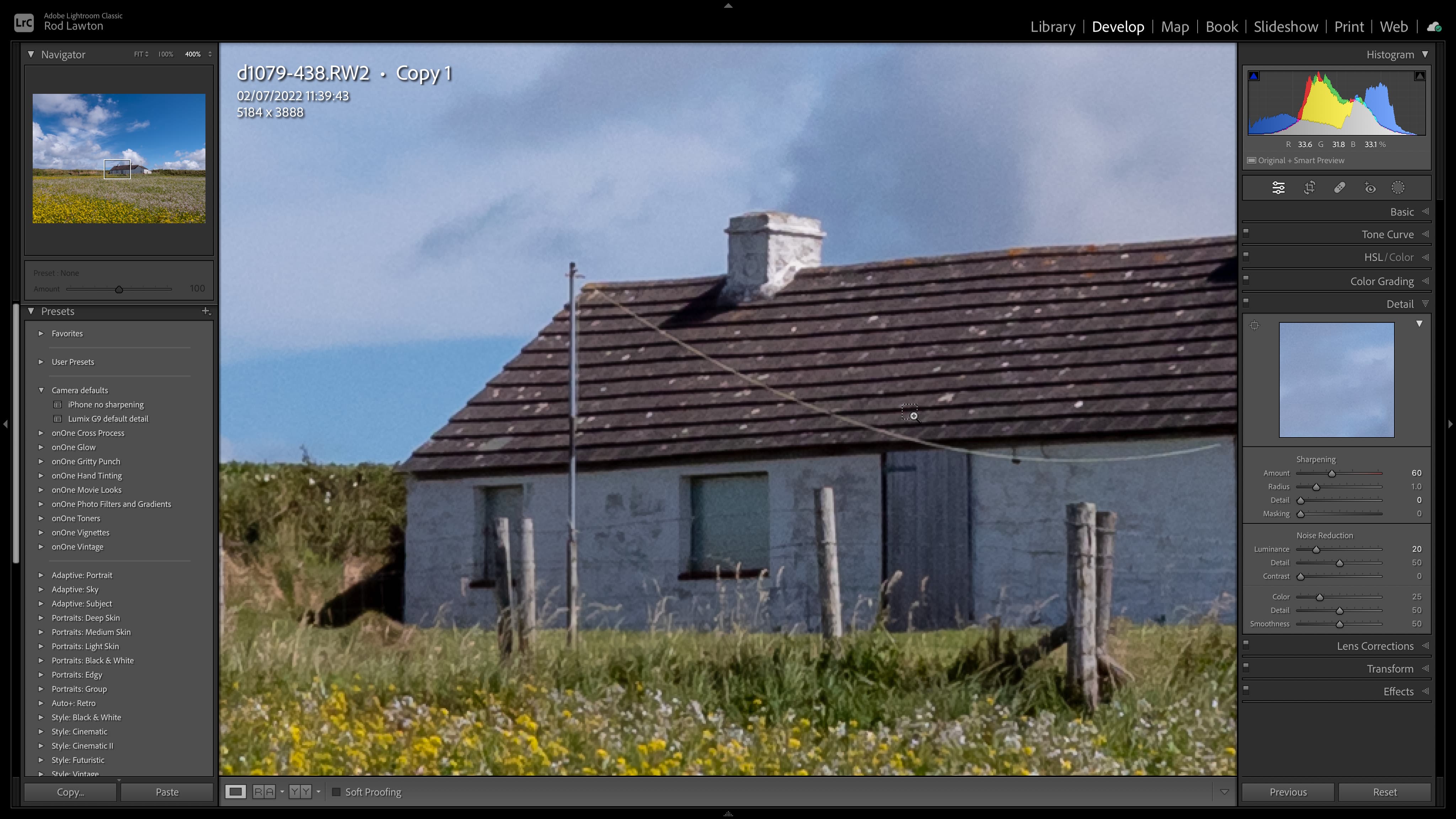 Lightroom defaults