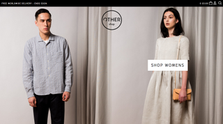 This super-minimal homepage shows that Other Shop has the confidence of its convictions