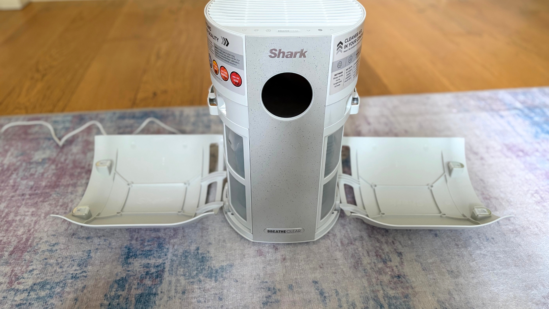 Testing the Shark BreatheClear with NeverChange6 Air Purifier by showing the defence guards