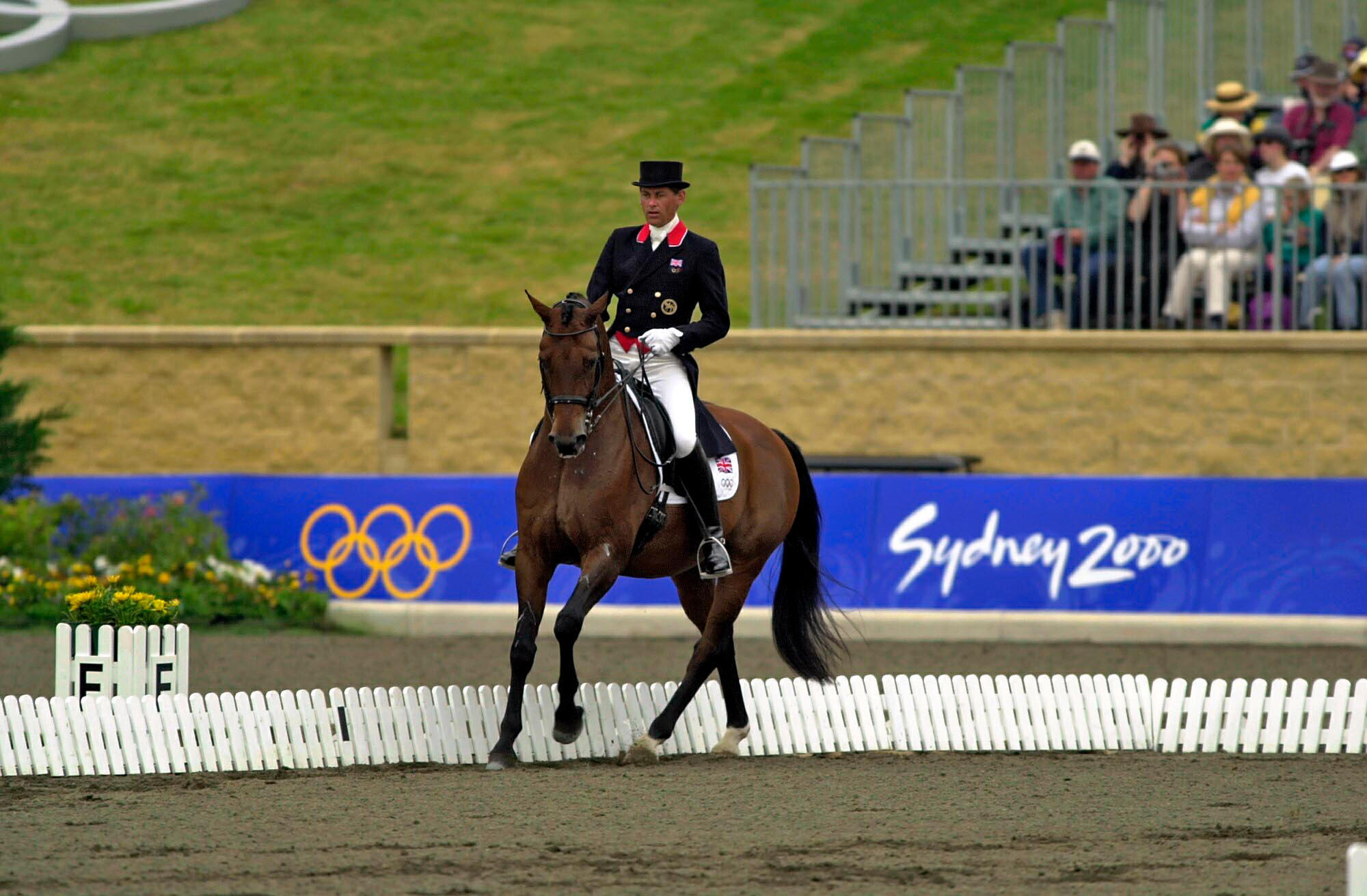 Emile Faurie and Rascher Hopes competing at the 2000 Sydney Olympics. Credit: Alamy