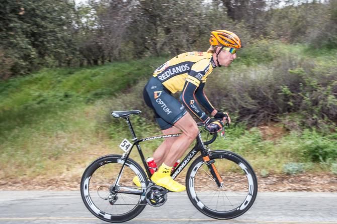 Race leader Tom Zirbel (Team Optum p/b Kelly Benefit Strategies)