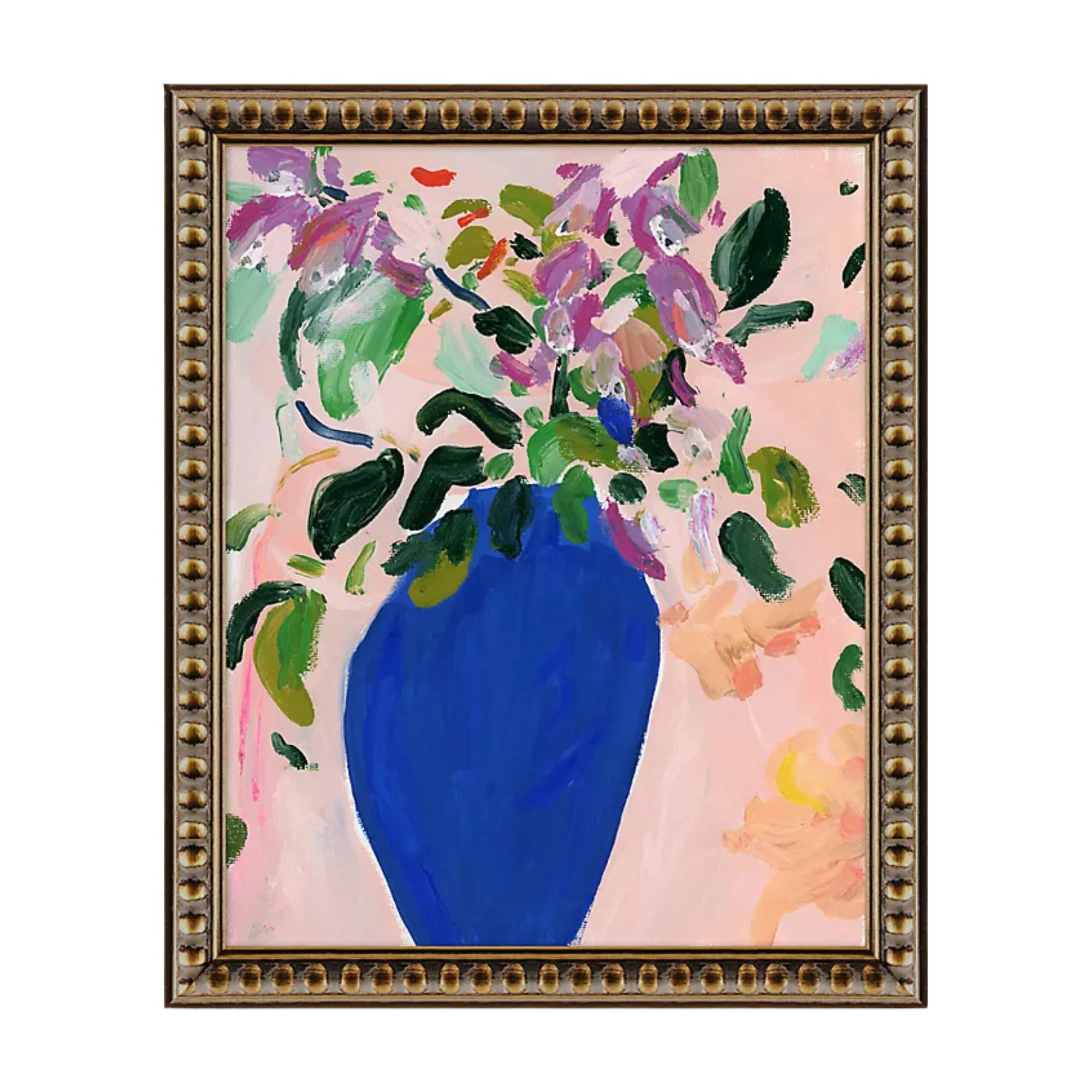 Anthropologie, Wild Foxgloves in Blue Vase by Kt Smail