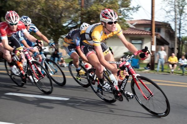 Phil Gaimon (Kenda/5 Hour Energy) holding onto the yellow jersey.