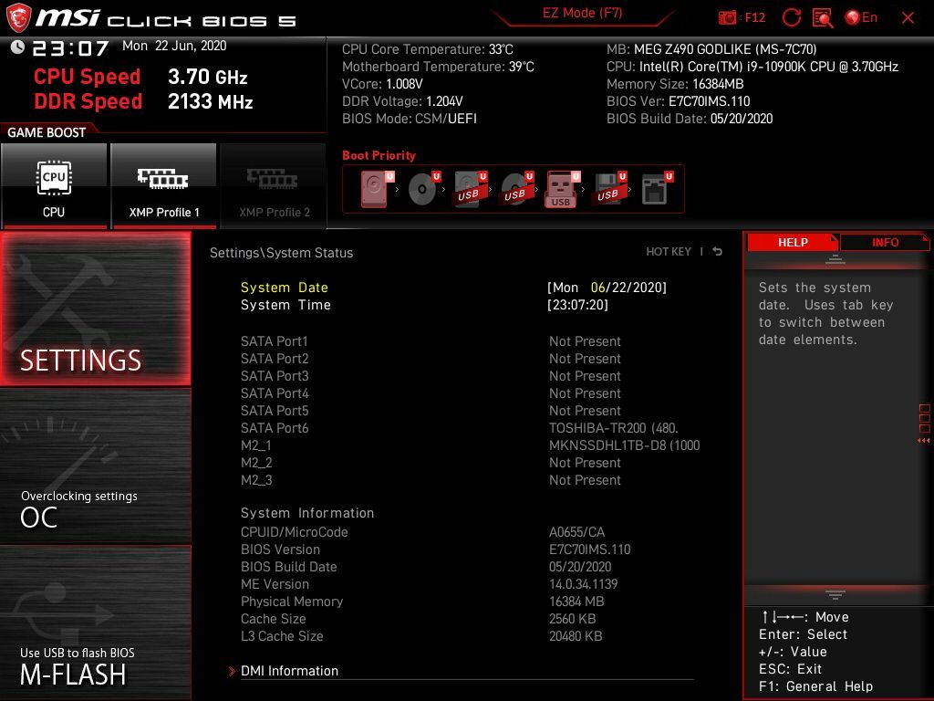 MSI MEG Z490 Godlike
