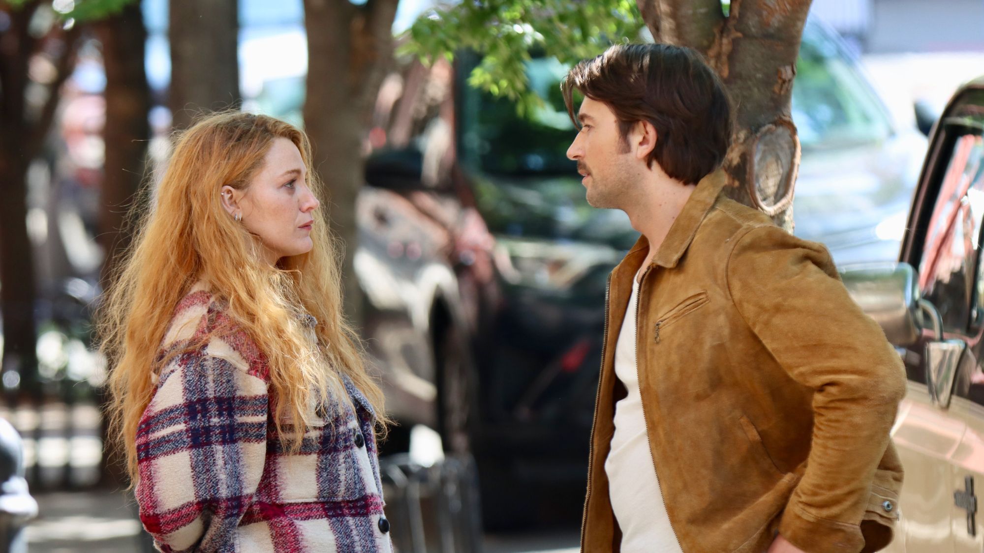 Blake Lively and Brandon Sklenar film 'It Ends With Us'