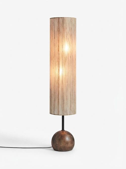 French Connection Wood Kinsha Floor Lamp