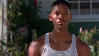 Will Smith stands stunned on his lawn in Independence Day.