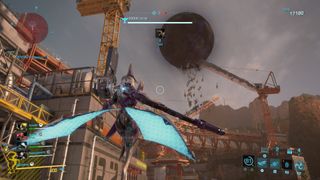 In-game screenshot of a Raptor Super Swarm in Exoprimal