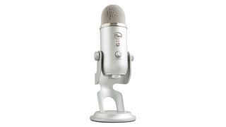 Blue Yeti microphone in white