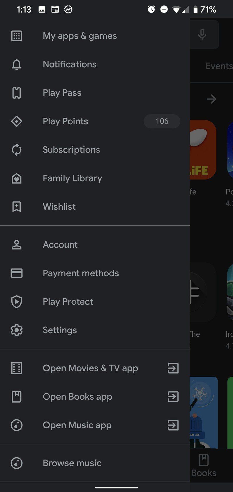 A screenshot showing how to require authentication for purchases in the Google Play Store.