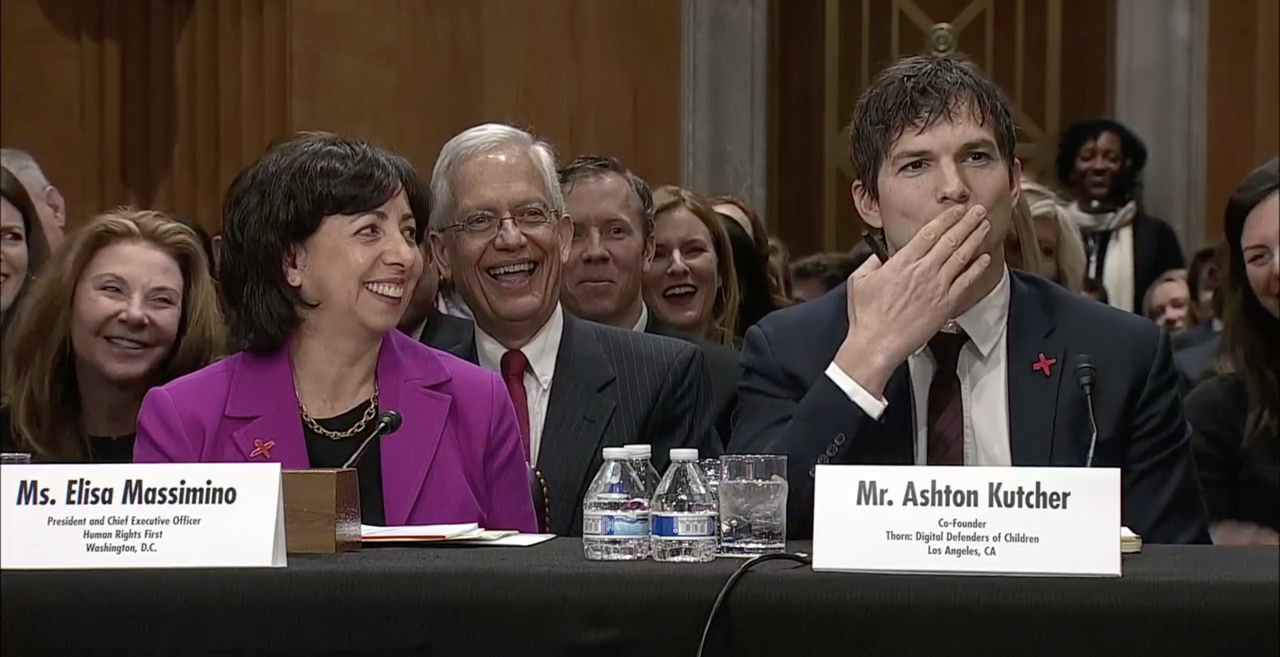 Ashton Kutcher and John McCain. 